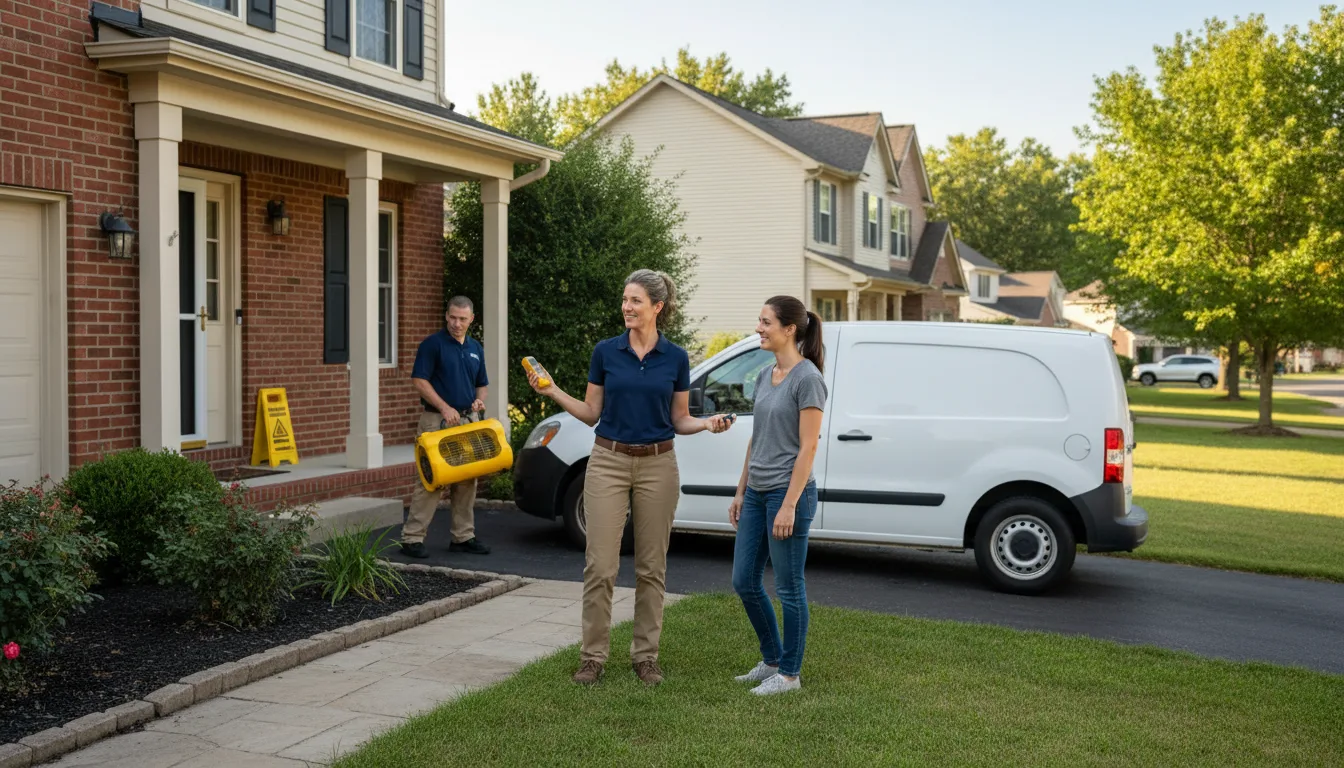 Residential water damage restoration in Granville Summit, PA